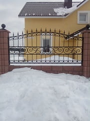 Установка кованых ворот в Подстепках