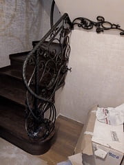 Кованая лестница в Подстепках