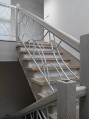 Установка кованых перил в с. Подстепки