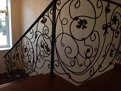 Изготовление кованых лестничных перил 5