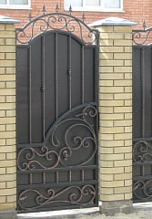 Изготовление кованых ворот и калитки 11