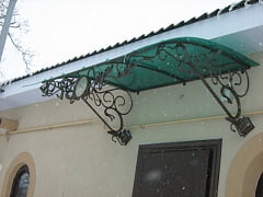 Изготовление кованого навеса