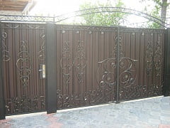 Изготовление кованых ворот и калитки 2