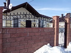 Установка кованого забора в Курумоче