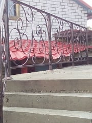 Установка кованых перил