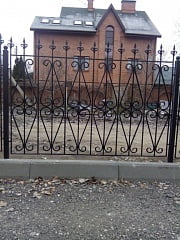 Установка кованого забора в Царском Селе