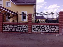 Установка кованого забора и калитки в Ильинке 2