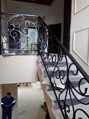 Установка кованых перил в Самаре