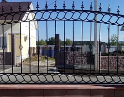 Установка кованого забора и калитки в Ильинке
