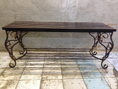 Изготовление кованой скамейки