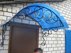 Изготовление кованого навеса 2