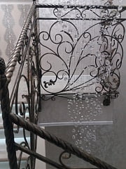 Кованая лестница в Подстепках