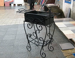 Изготовление кованого мангала 2