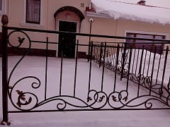 Установка кованых ворот, калитки и забора в Зеленовке