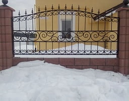 Установка кованых ворот в Подстепках