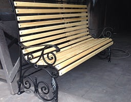 Изготовление кованой скамейки 3