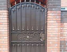 Кованая калитка в Федоровке