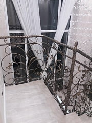 Кованая лестница в Подстепках