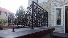 Установка кованых перил в Подстепках