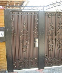 Изготовление кованых ворот и калитки 2