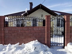 Установка кованого забора в Курумоче