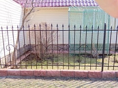 Установка кованого забора и калитки