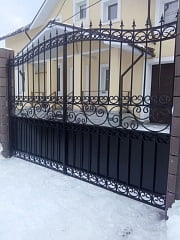 Установка кованых ворот в Подстепках