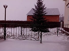 Установка кованых ворот, калитки и забора в Зеленовке