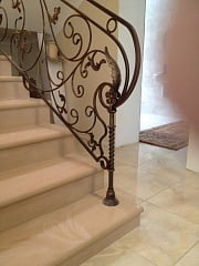 Изготовление кованых перил и лестницы