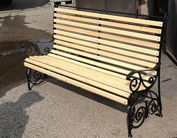 Изготовление кованой скамейки 2