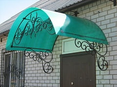 Изготовление кованого навеса 3