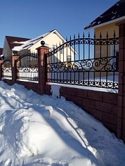 Установка кованых ворот в Подстепках