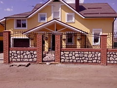 Установка кованого забора и калитки в Ильинке 2