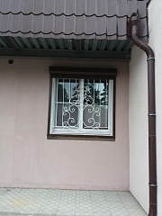 Кованая решётка на окно в Васильевке