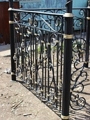 Установка кованой беседки и ограждения в Управленческом