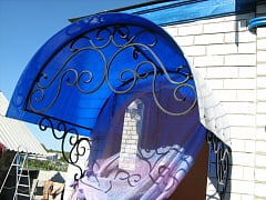 Изготовление кованого навеса 7