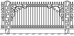 Эскизы кованых заборов