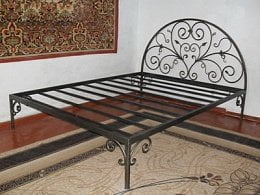 Металлические кровати с ковкой на заказ
